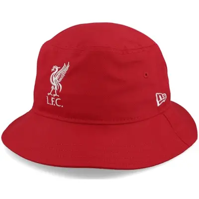 New Era - Football Röd bucket Hatt - Liverpool Core Scarlet/White Bucket @ Hatstore