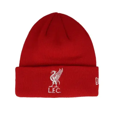 New Era - Football Röd cuff Beanie - Kids Liverpool Core Beanie Ktd Scarlet/White Cuff @ Hatstore
