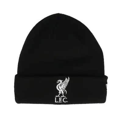 New Era - Football Svart cuff Beanie - Kids Liverpool Core Beanie Ktd Black/White Cuff @ Hatstore