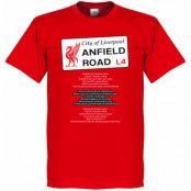 Liverpool T-shirt Anfield Road Red Röd L