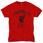 Liverpool T-Shirt Black Liverbird Röd M