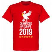 Liverpool T-shirt Champions of Europe Röd L