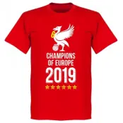 Liverpool T-shirt Champions of Europe Röd M