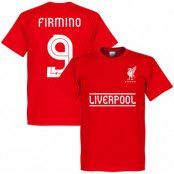 Liverpool T-shirt Firmino 9 Team Röd L
