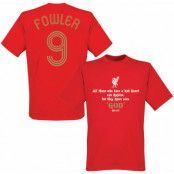 Liverpool T-shirt Fowler No9 Kopite Röd L