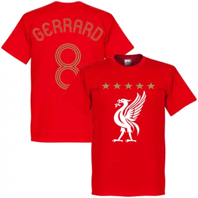 Liverpool T-shirt Gerrard Euro Red Steven Gerrard Röd L
