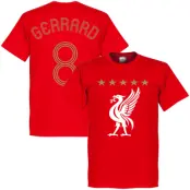 Liverpool T-shirt Gerrard Euro Red Steven Gerrard Röd M