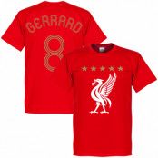 Liverpool T-shirt Gerrard Euro Red Steven Gerrard Röd S
