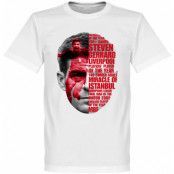 Liverpool T-shirt Gerrard Tribute Steven Gerrard Vit XXL