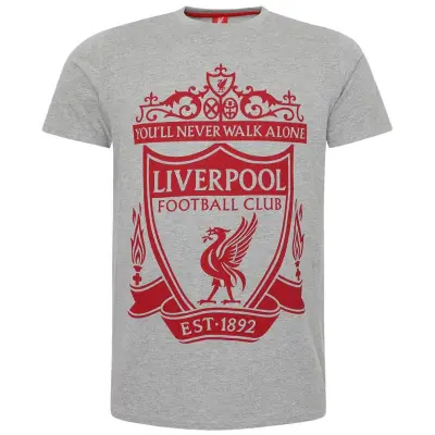 Liverpool T-shirt Grå Crest L