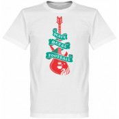 Liverpool T-shirt Heavy Metal Football Guitar Vit 5XL