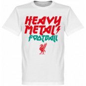Liverpool T-shirt Heavy Metal Football Vit M