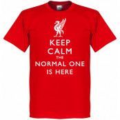 Liverpool T-shirt Keep Calm the Normal One is Here Röd L