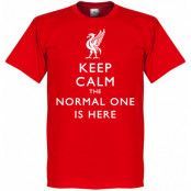 Liverpool T-shirt Keep Calm the Normal One is Here Röd XL