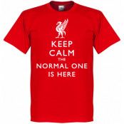 Liverpool T-shirt Keep Calm the Normal One is Here Röd XS