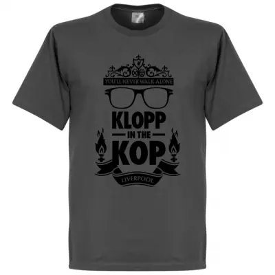 Liverpool T-shirt Klopp In The Kop Grå S