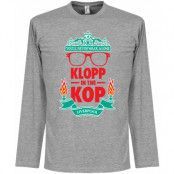Liverpool T-shirt Klopp in the Kop LS Grå M