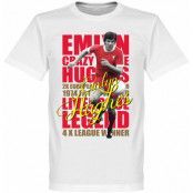 Liverpool T-shirt Legend Emlyn Hughes Legend Vit L