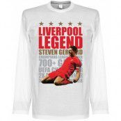 Liverpool T-shirt Legend Gerrard Legend Long Sleeve Steven Gerrard Vit L