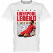 Liverpool T-shirt Legend Legend Steven Gerrard Vit XXL