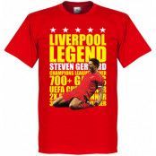Liverpool T-shirt Legend Steven Gerrard Röd/Gul XXL