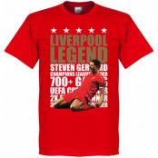 Liverpool T-shirt Legend Steven Gerrard Röd/Vit XS