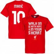 Liverpool T-shirt Mane 10 Walk On Röd L
