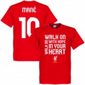 Liverpool T-shirt Mane 10 Walk On Röd XS