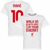 Liverpool T-shirt Mane 10 Walk On Vit 5XL