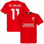 Liverpool T-shirt Salah 11 Team Mohamed Salah Röd L