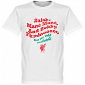 Liverpool T-shirt Salah Mane Mane Vit XS