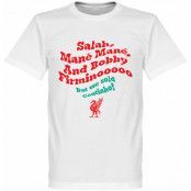 Liverpool T-shirt Salah Mane Mane Vit XXL