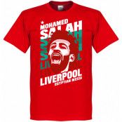 Liverpool T-shirt Salah Portrait Mohamed Salah Röd XS