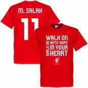 Liverpool T-shirt Salah Walk On Mohamed Salah Röd L
