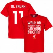 Liverpool T-shirt Salah Walk On Mohamed Salah Röd XS