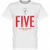 Liverpool T-shirt The Miracle of Istanbul Steven Gerrard Vit L
