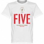 Liverpool T-shirt The Miracle of Istanbul Steven Gerrard Vit XS