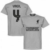 Liverpool T-shirt Virgil 4 Team Grå XXL