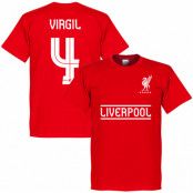 Liverpool T-shirt Virgil 4 Team Röd XS