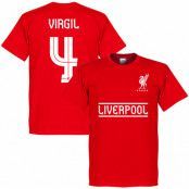 Liverpool T-shirt Virgil 4 Team Röd XXXL