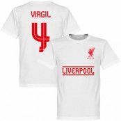 Liverpool T-shirt Virgil 4 Team Vit L