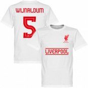 Liverpool T-shirt Wijnaldum 5 Team Vit XL