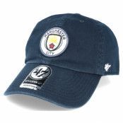 47 Brand - Football Blå adjustable Keps - Manchester City Clean Up Navy Adjustable @ Hatstore