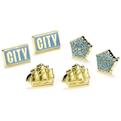 Manchester City Örhängen Stud Set