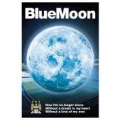 Manchester City Affisch Blue Moon 26