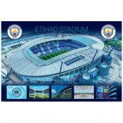 Manchester City Affisch Etihad Stadium 199