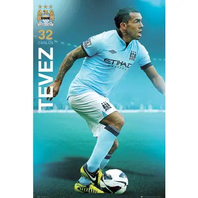 Manchester City Affisch Tevez 81