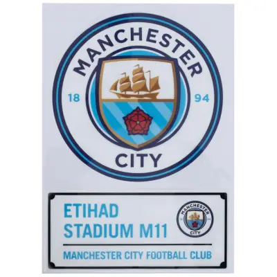 Manchester City Bildekal A4