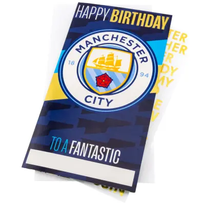 Manchester City Födelsedagskort Personalised