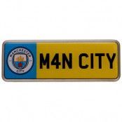 Manchester City Nummerplåt Emblem